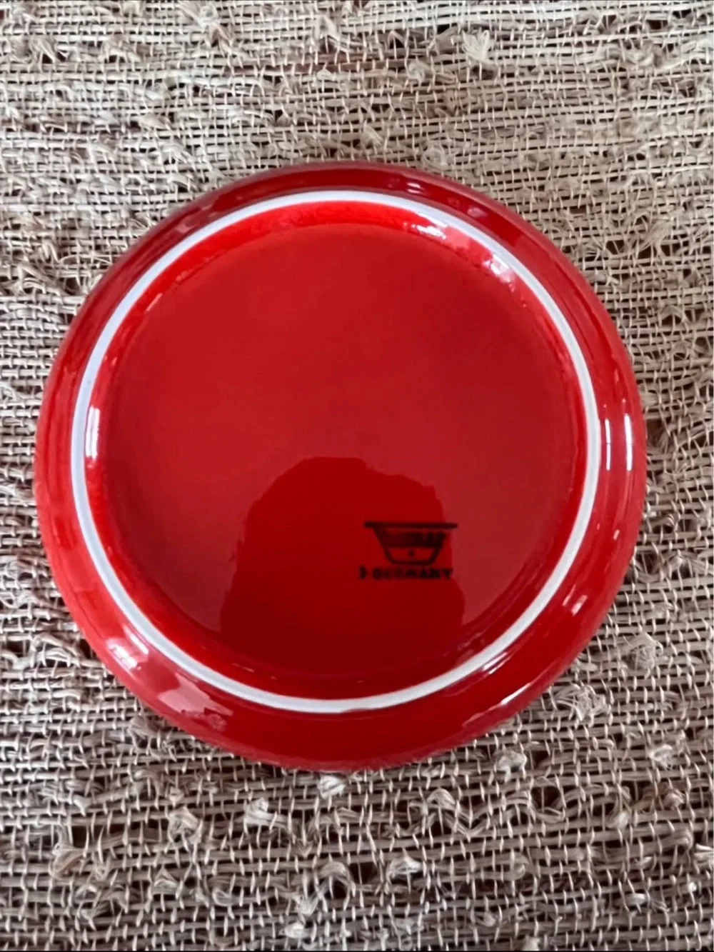 Thomas Germany Red Ceramic Saucer - Vibrant Red Home Dining Accent